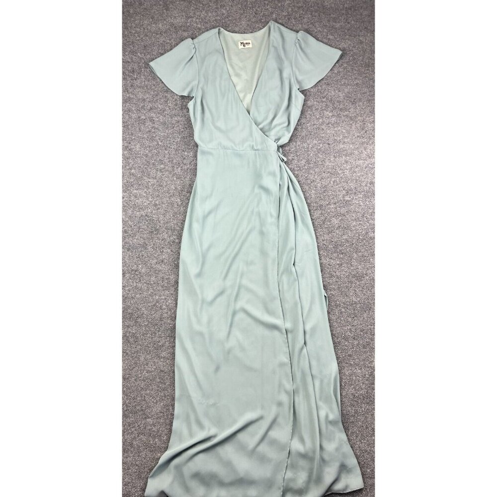 Show Me Your Mumu Audrey Maxi Dress Women's Large Green Belted Pullover